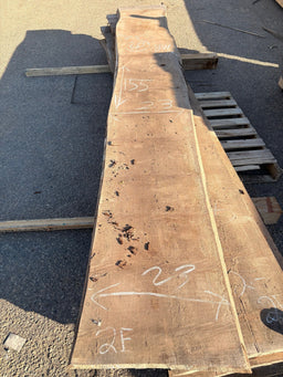 Black Walnut Live Edge Slab Bookmatch BWC77A (21-23x155x2.5) - Kingma Lumber Edmonton