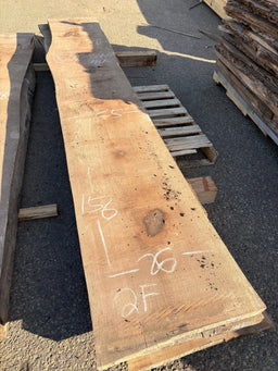 Black Walnut Live Edge Slab Bookmatch BWC78A (23-26x155x2.5) - Kingma Lumber Edmonton