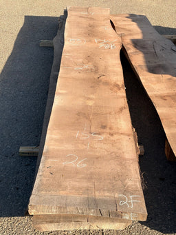 Black Walnut Live Edge Slab Bookmatch BWC78B (23-26x155x2.5) - Kingma Lumber Edmonton