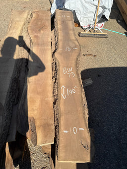 Black Walnut Live Edge Slab BW81 10-13x100 8/4 - Kingma Lumber Edmonton