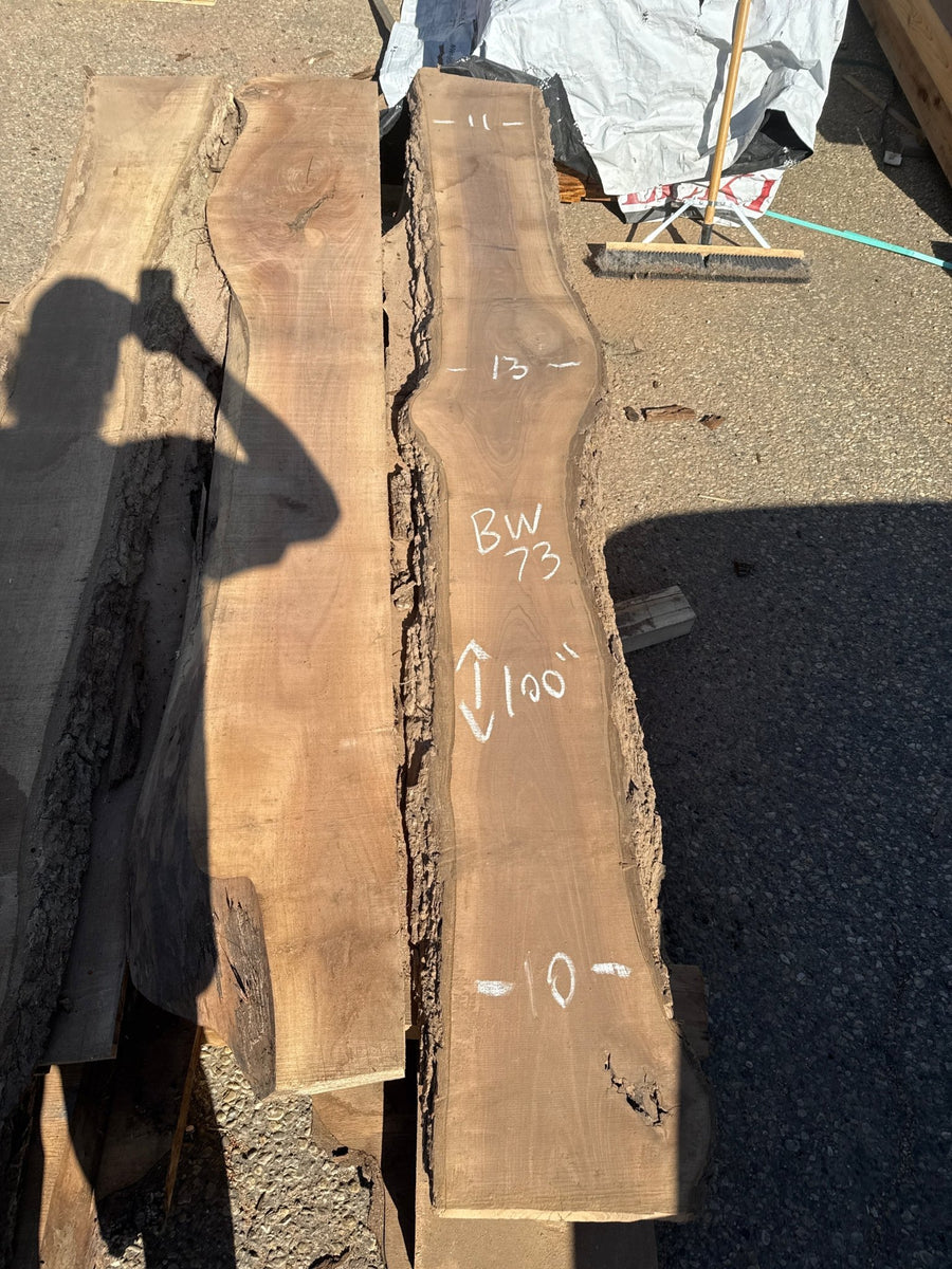 Black Walnut Live Edge Slab BW81 10-13x100 8/4 - Kingma Lumber Edmonton