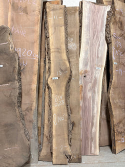 Black Walnut Live Edge Slab BWC81 (10-13x100x2) - Kingma Lumber Edmonton