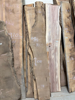 Black Walnut Live Edge Slab BWC85 (11-16x105x2) - Kingma Lumber Edmonton