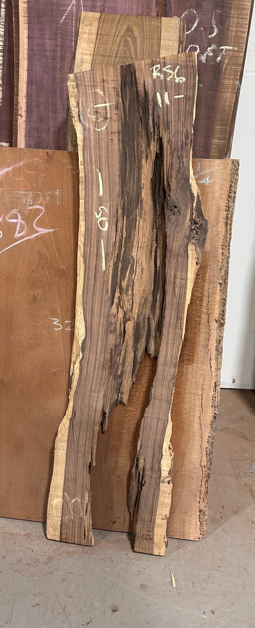 Bolivian Rose Wood RS6 - 50" Tall, 11" Wide, 2" Thick - Kingma Lumber