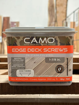 CAMO 1-7/8" Stainless Trimhead with 2 Bits, 700 pcs / 200 sq ft - Kingma Lumber Edmonton