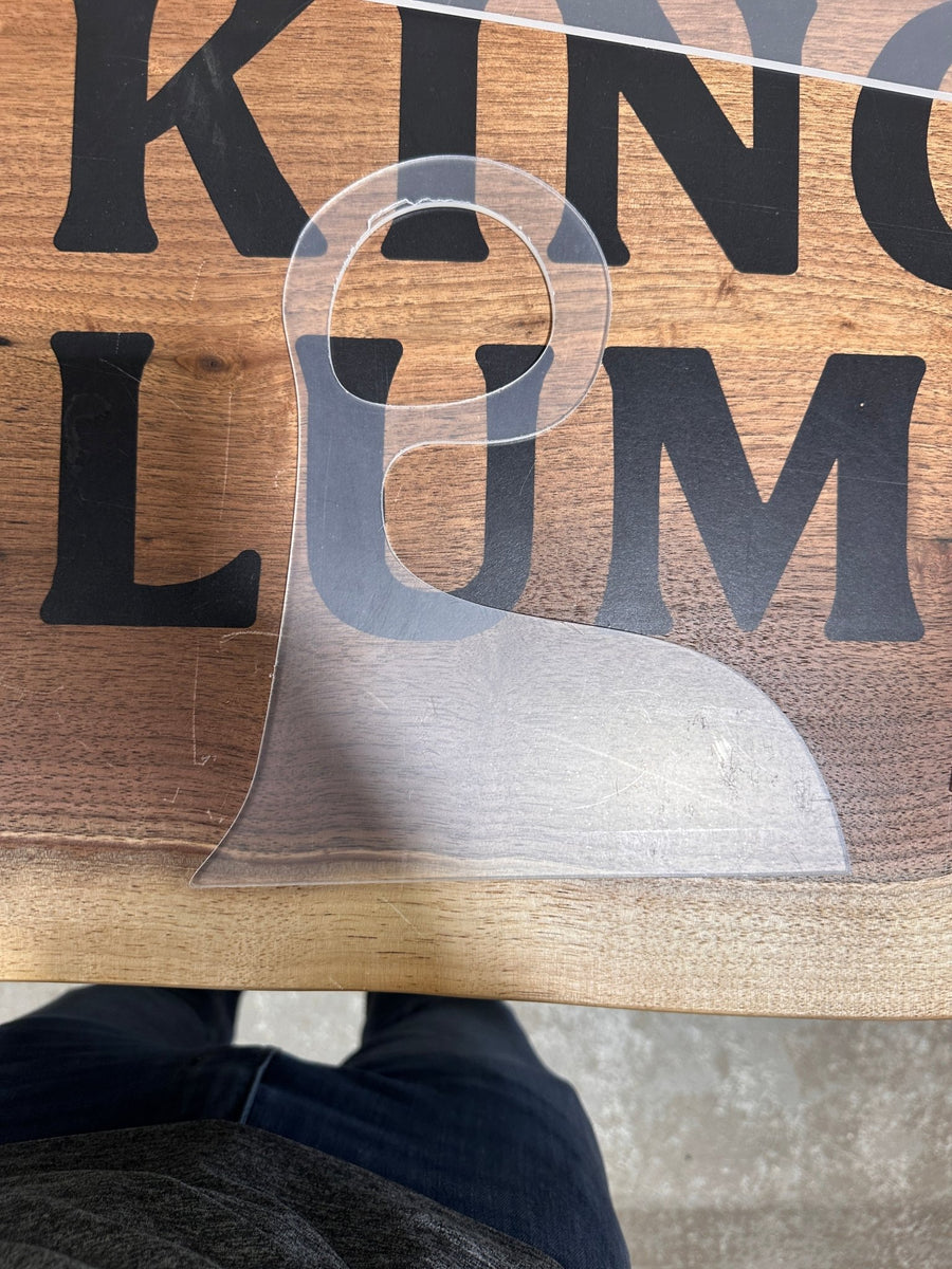 Charcuterie Handle Acrylic Template - 8" x 10" - Kingma Lumber