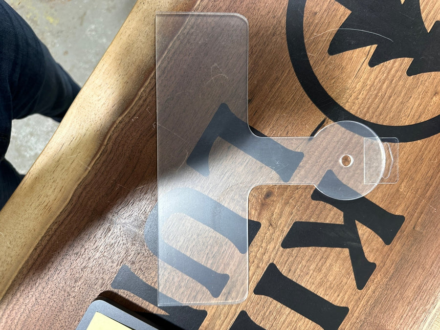 Charlie Charcuterie Board Handle Acrylic Template - 8" Tall x 10" - Kingma Lumber