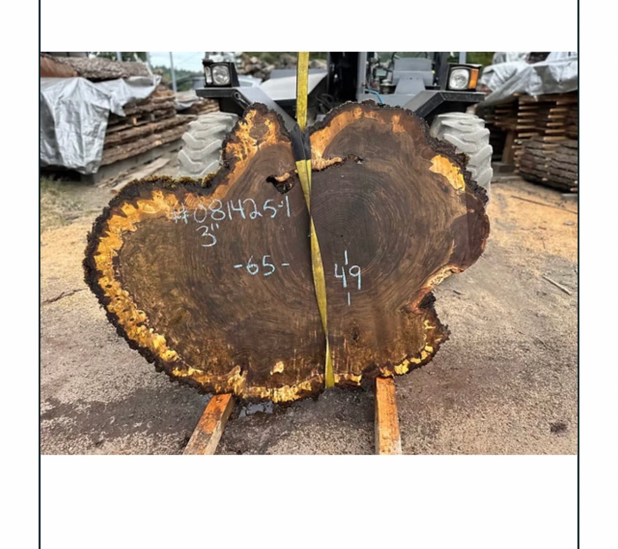 Claro Walnut Burl Slabs CLB03 - Kingma Lumber Edmonton
