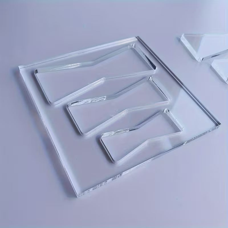 Acrylic Butterfly Router Template Set – Transparent Woodworking Carving Guide