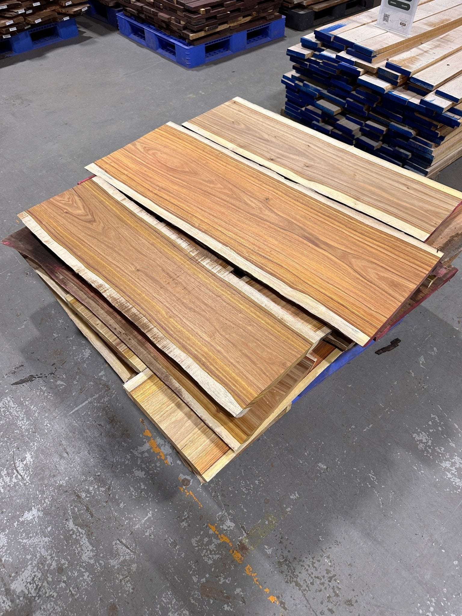 Live Edge Canary Wood Flat Rate - Kingma Lumber