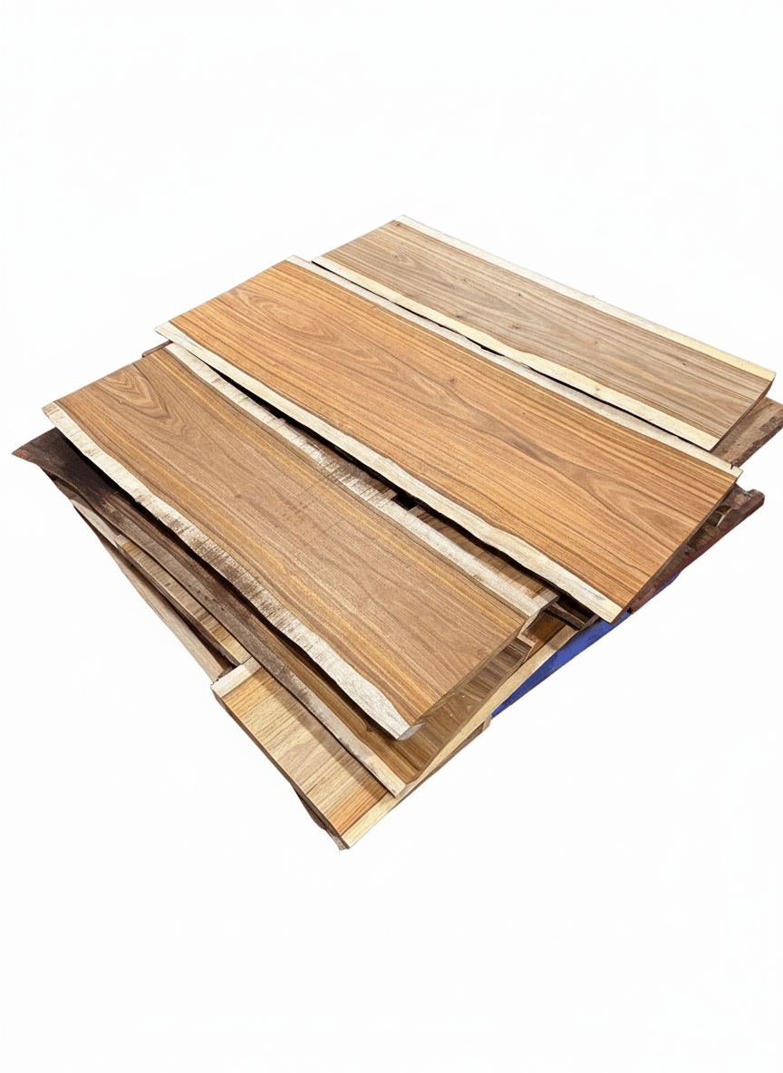 Live Edge Canary Wood Flat Rate - Kingma Lumber