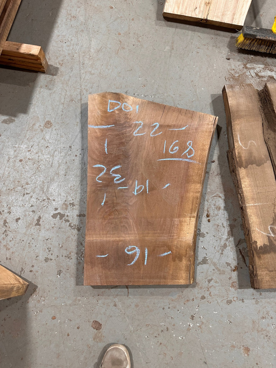 Live Edge Walnut Slab (D01) - Kingma Lumber