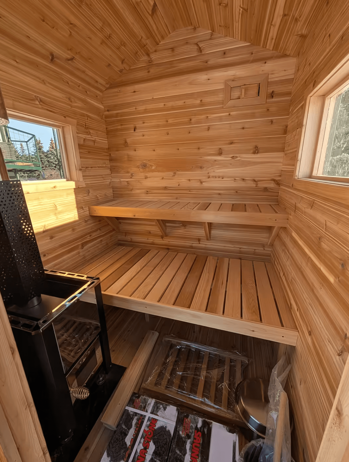 Luxury Outdoor Sauna - Kingma Lumber Edmonton