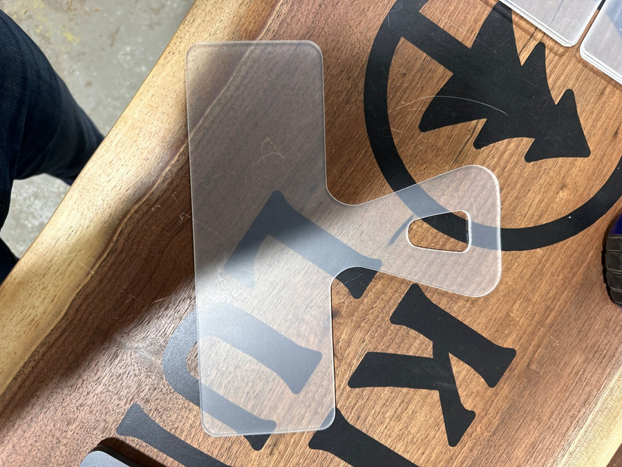 Mountain Peak Charcuterie Board Handle Template - 10" x 8" - Kingma Lumber