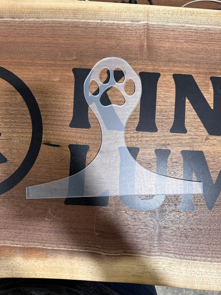 Paw Charcuterie Board Acrylic Template - Kingma Lumber