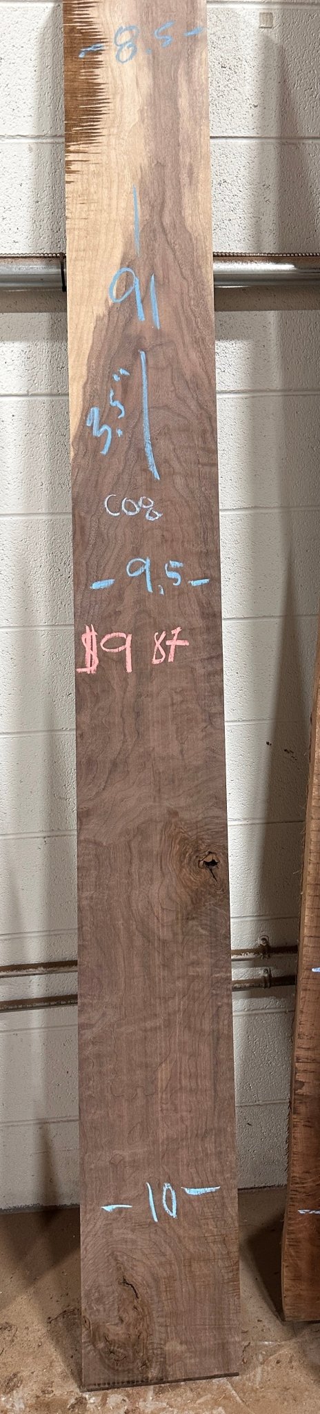 Premium Walnut Live Edge Mantle Stock (C08) - Kingma Lumber