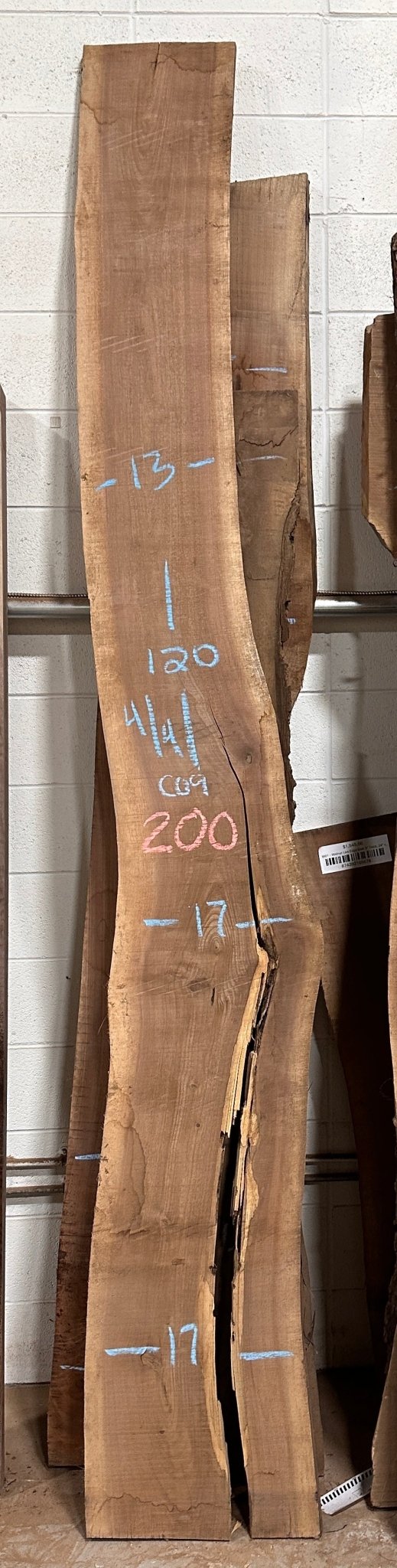 Premium Walnut Live Edge Slab (C09) - Kingma Lumber