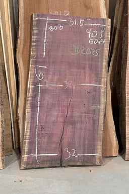 Purple Heart Live Edge Slab (B08) - Kingma Lumber
