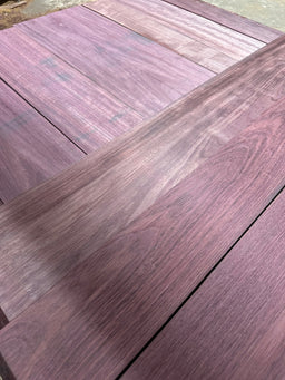 Purple Heart Lumber 42" Flat Rate - 4 - 7" Wide Exotic Hardwood Board - 1" Thick - Kingma Lumber Edmonton