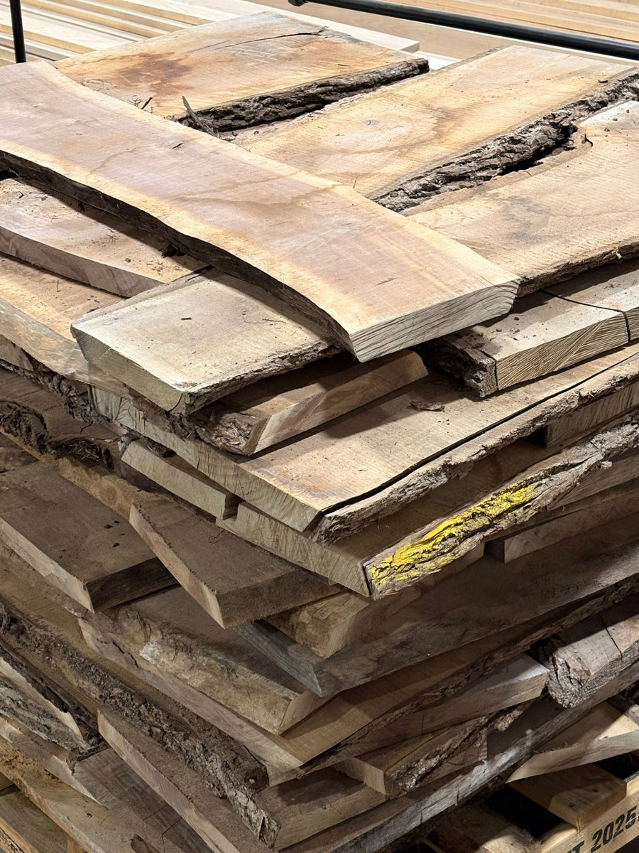 Rough Live Edge Walnut Shorts Flat Rate - Rough Sawn Lumber - Kingma Lumber Edmonton