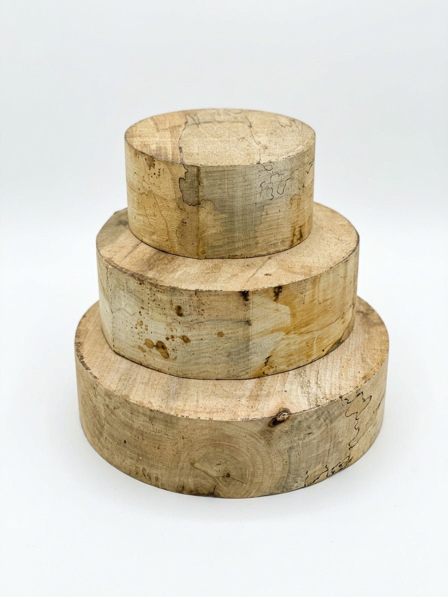 Round Spalted Maple Wood Turning Blanks - Kingma Lumber Edmonton