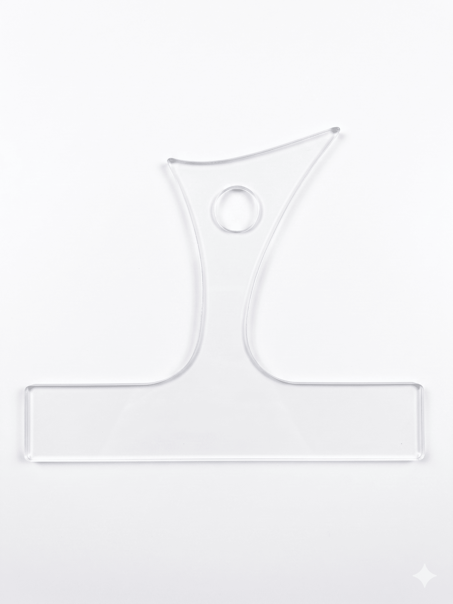 Sharky Charcuterie Board Handle Acrylic Template - 8" x 10" - Templates - Kingma Lumber Edmonton