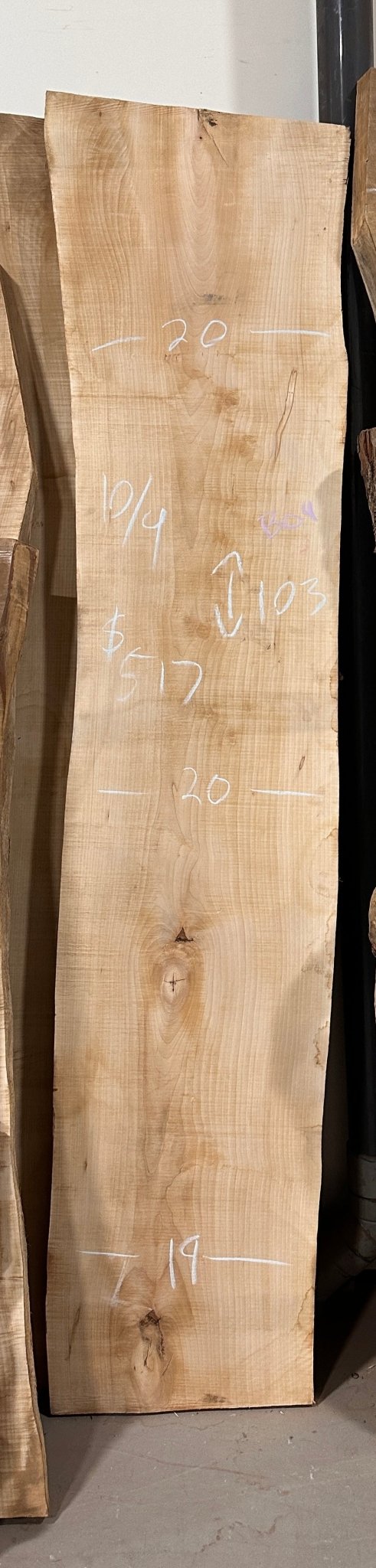 Soft Maple Live Edge Slab (B04) - Kingma Lumber