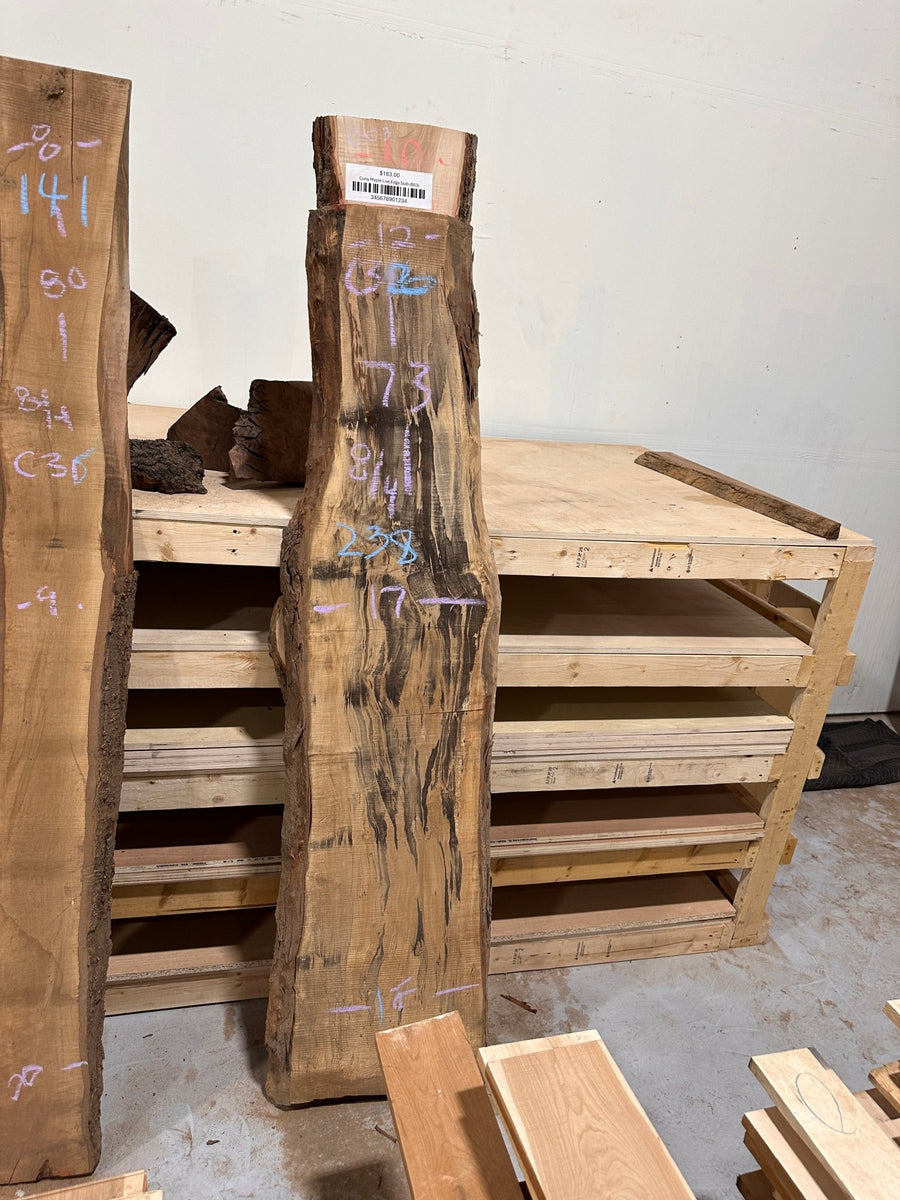 Spalted Maple Live Edge Slab (C36) - Kingma Lumber