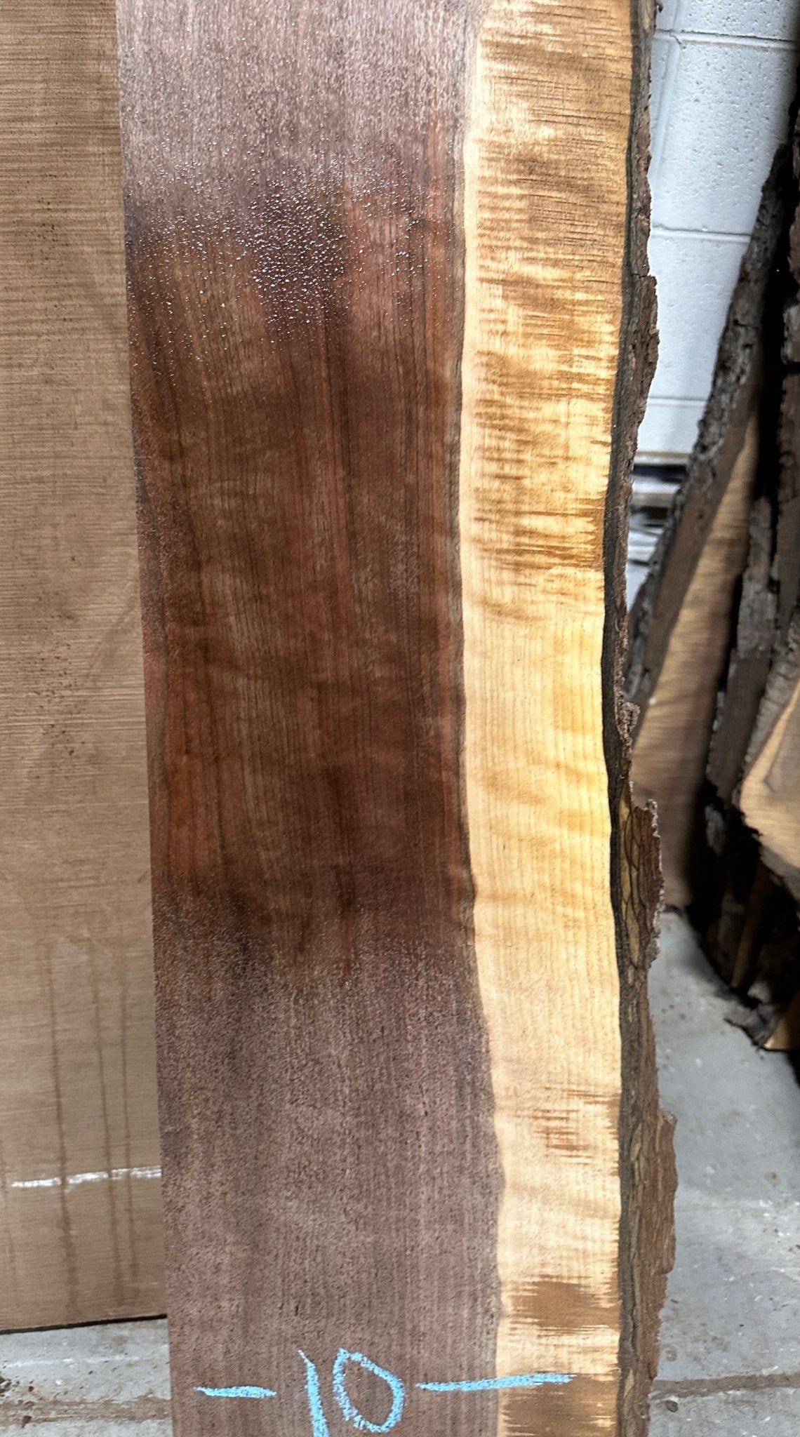Walnut Live Edge Mantle Stock (C02) - Kingma Lumber