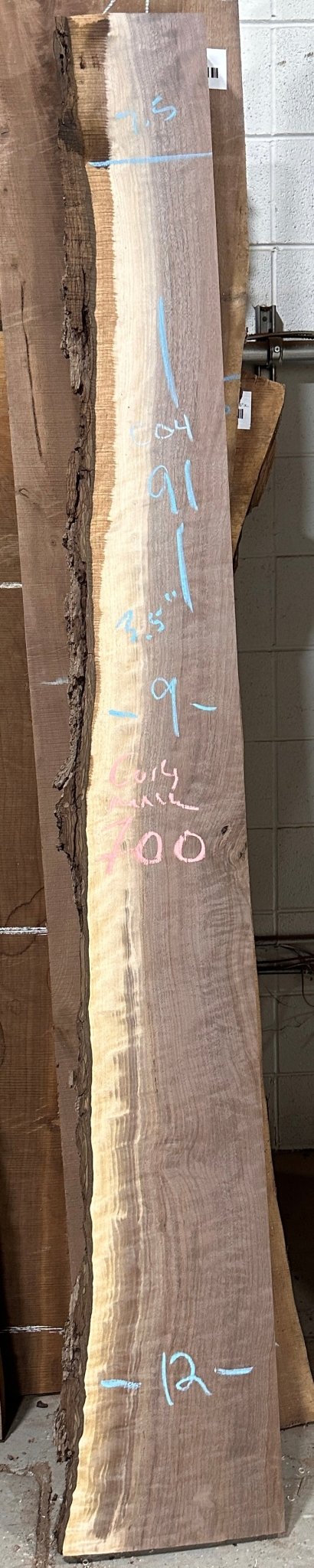 Walnut Live Edge Mantle Stock (C04) - Kingma Lumber