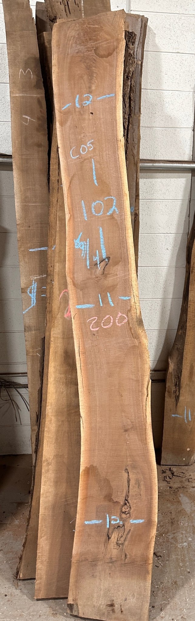 Walnut Live Edge Slab (C05) - Kingma Lumber