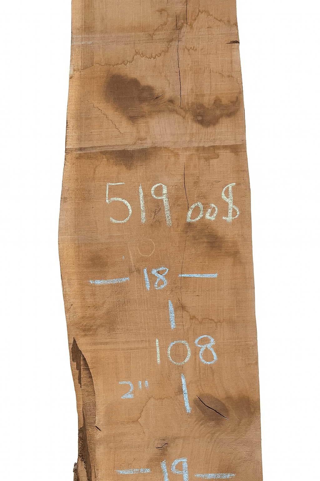Walnut Live Edge Slab (WA1) - Kingma Lumber