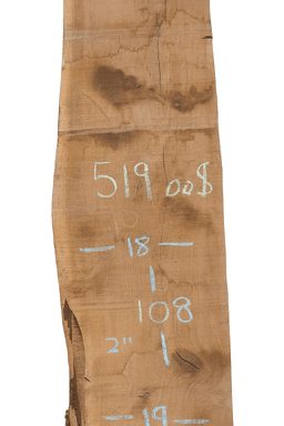 Walnut Live Edge Slab (WA1) - Kingma Lumber