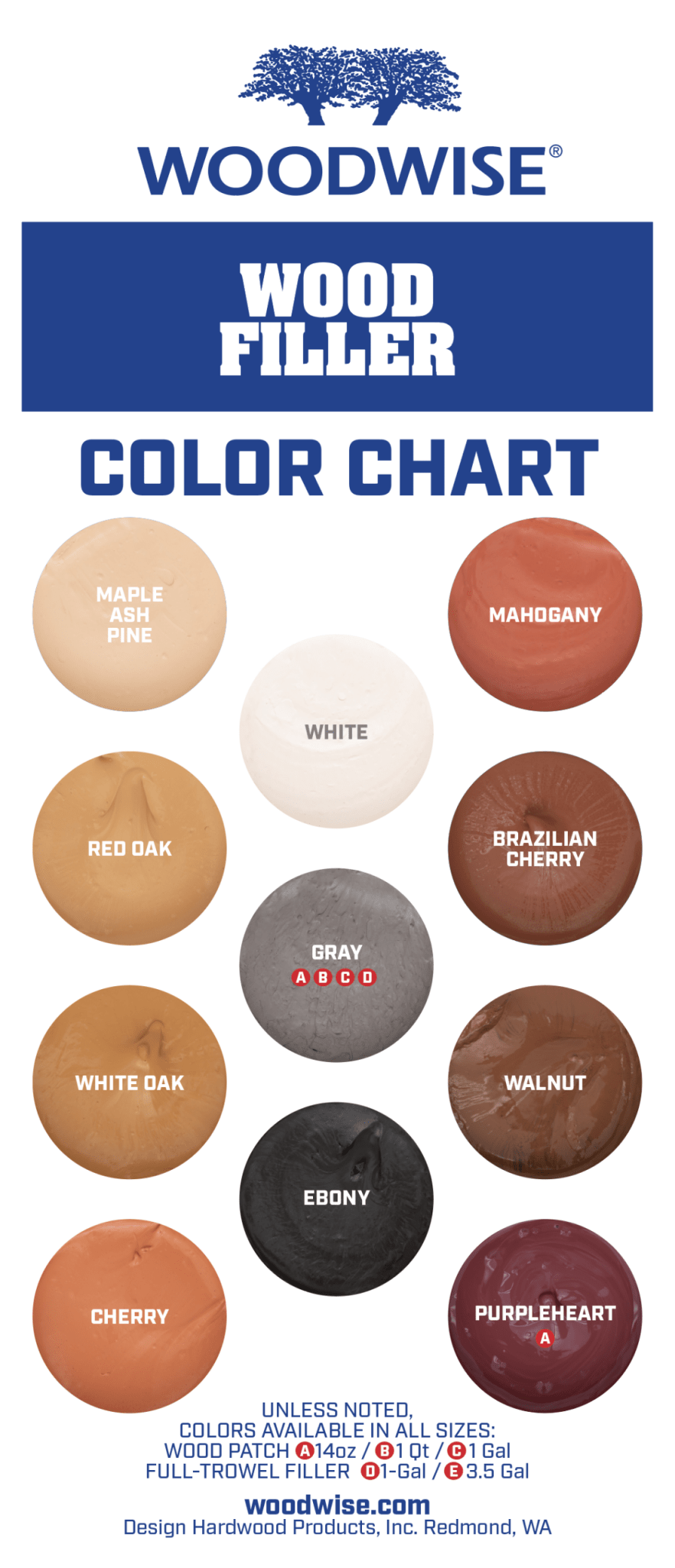 WoodWise Pre - Finish Wood Filler - Professional Grade Floor Repair (Multiple Colors Available) - Kingma Lumber