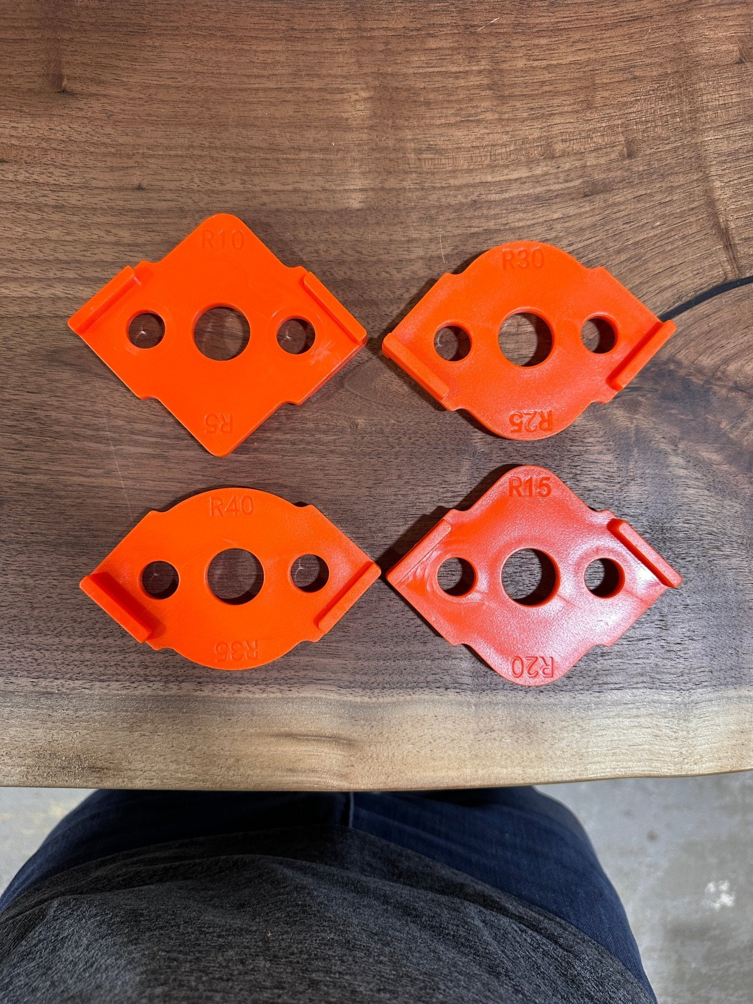 Woodworking Trimming Radius Jig Router Templates R5 to R40 - Kingma Lumber